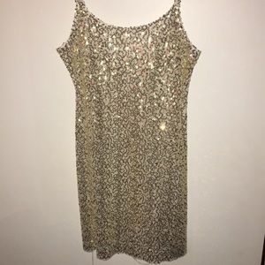 Free People long tank sheer sequin